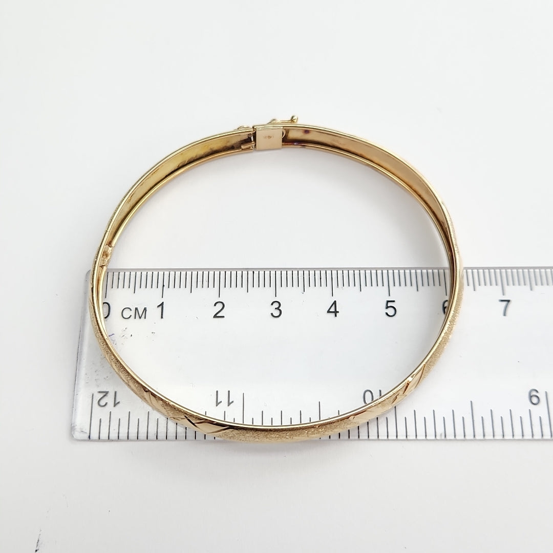 PULSERA RIGIDA ORO 14 K 5.7 GRMS (SEMINUEVO)