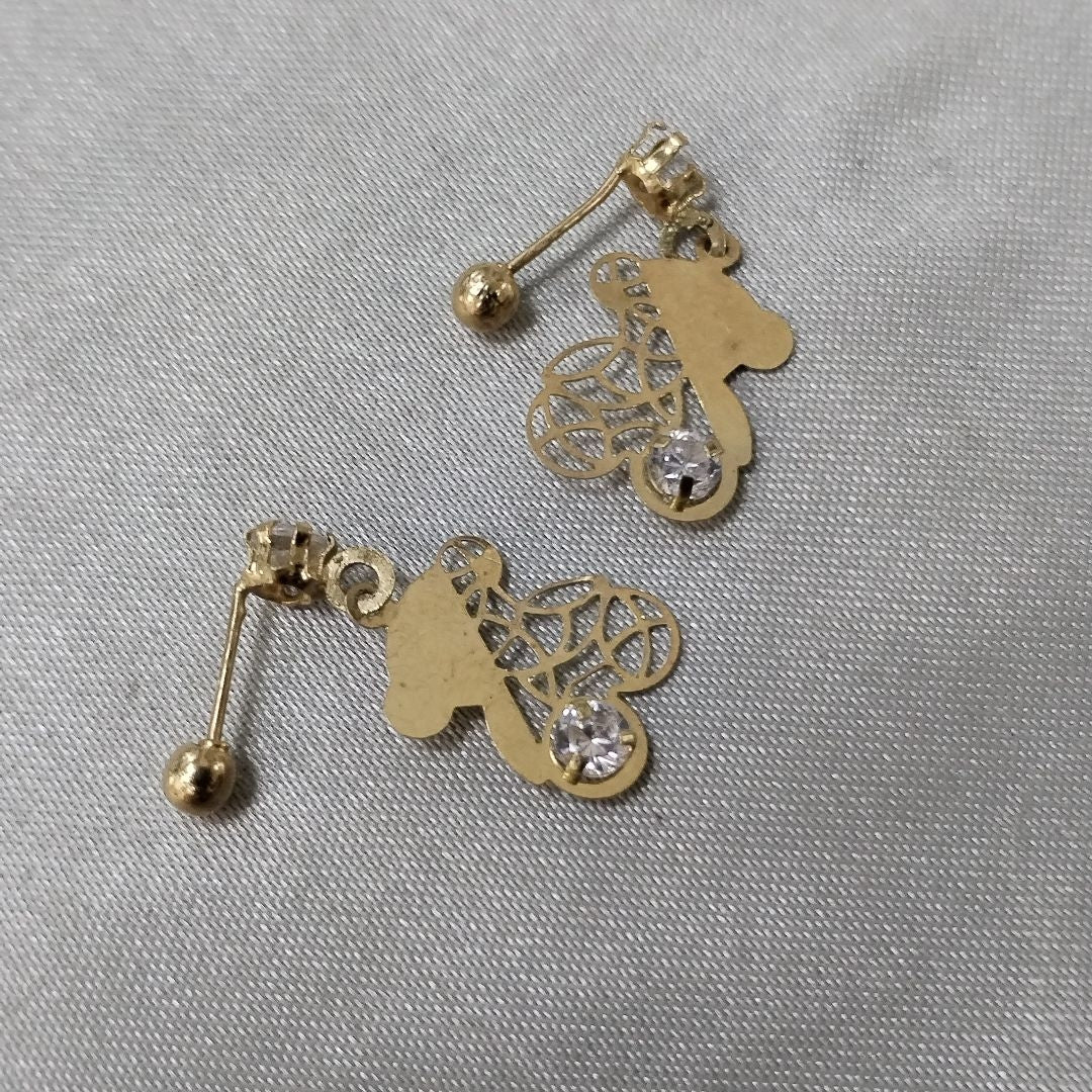 ARETES PAR ORO 10 K 0.6 GRMS (SEMINUEVO)