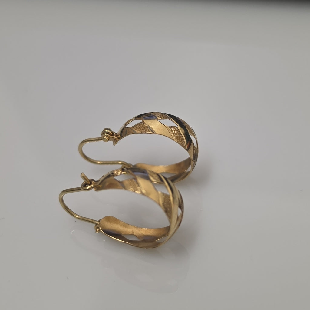 ARRACADAS PAR ORO 14 K 2.4 GRMS (SEMINUEVO)