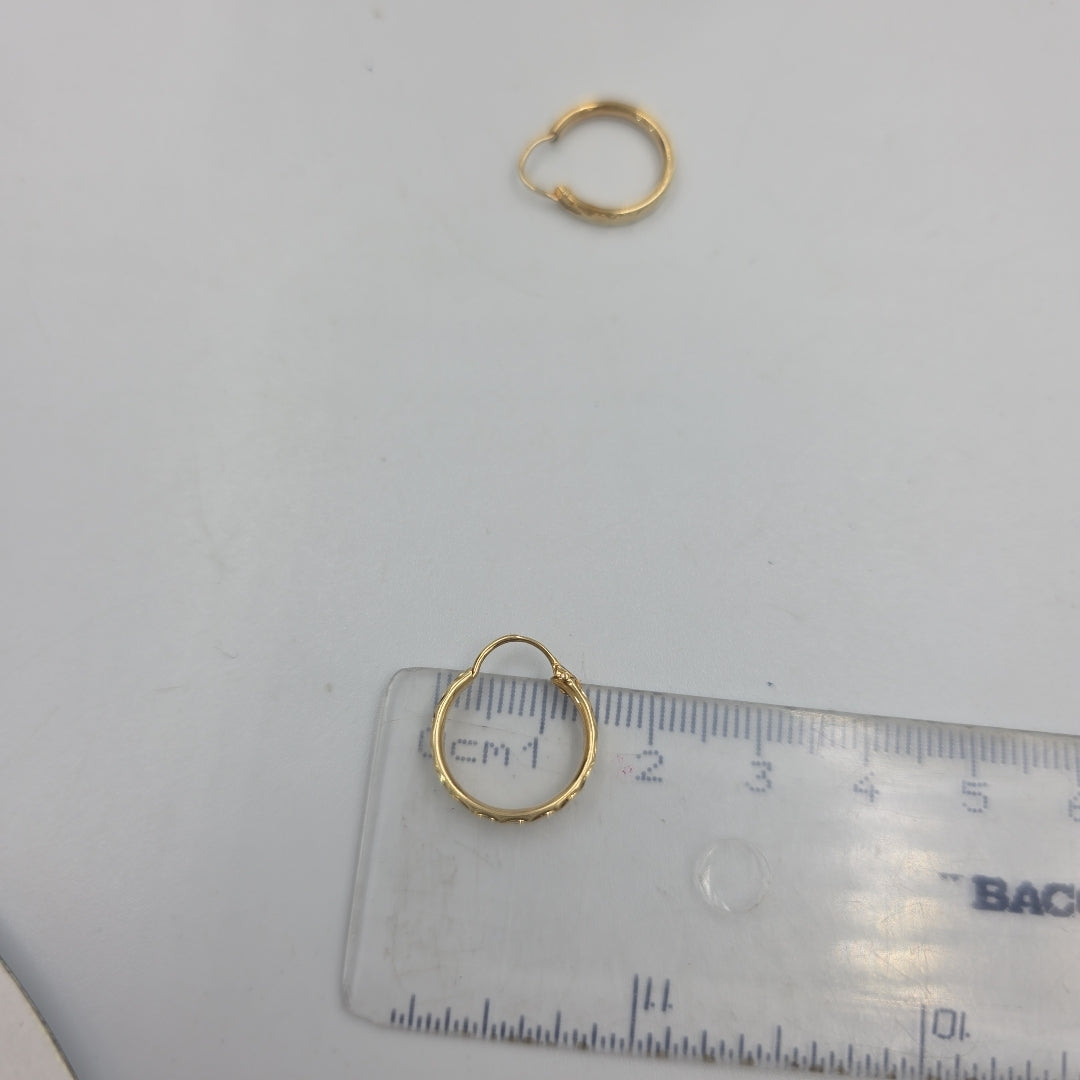 ARRACADAS PAR ORO 14 K 1,20 GRMS (SEMINUEVO)