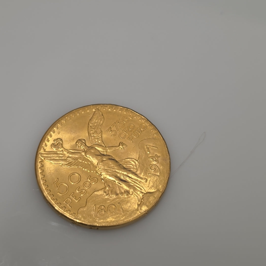 K1 41.6 GRMS 21 K IDENTIFICACIÓN MONEDA NOMINATIVA MONEDAS PESOS 50 PESOS (SEMINUEVO)