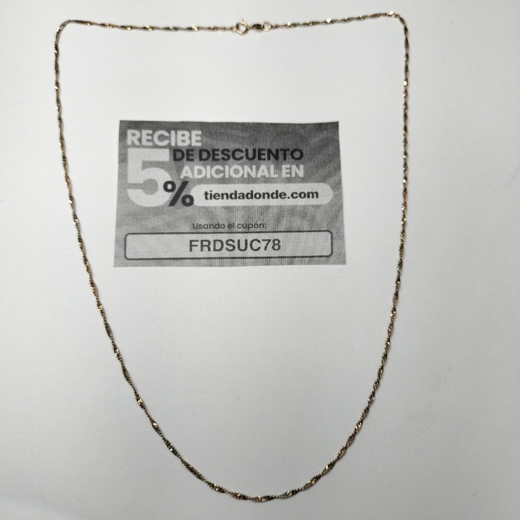 CADENA ORO 14 K 2,10 GRMS (SEMINUEVO)