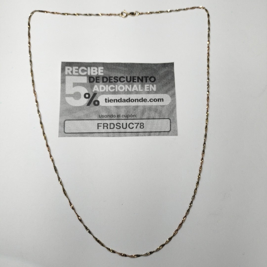 CADENA ORO 14 K 2,10 GRMS (SEMINUEVO)