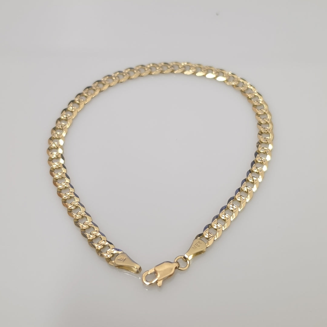 PULSERA BARBADA 14K 21 CM 7.5 GR (NUEVO)