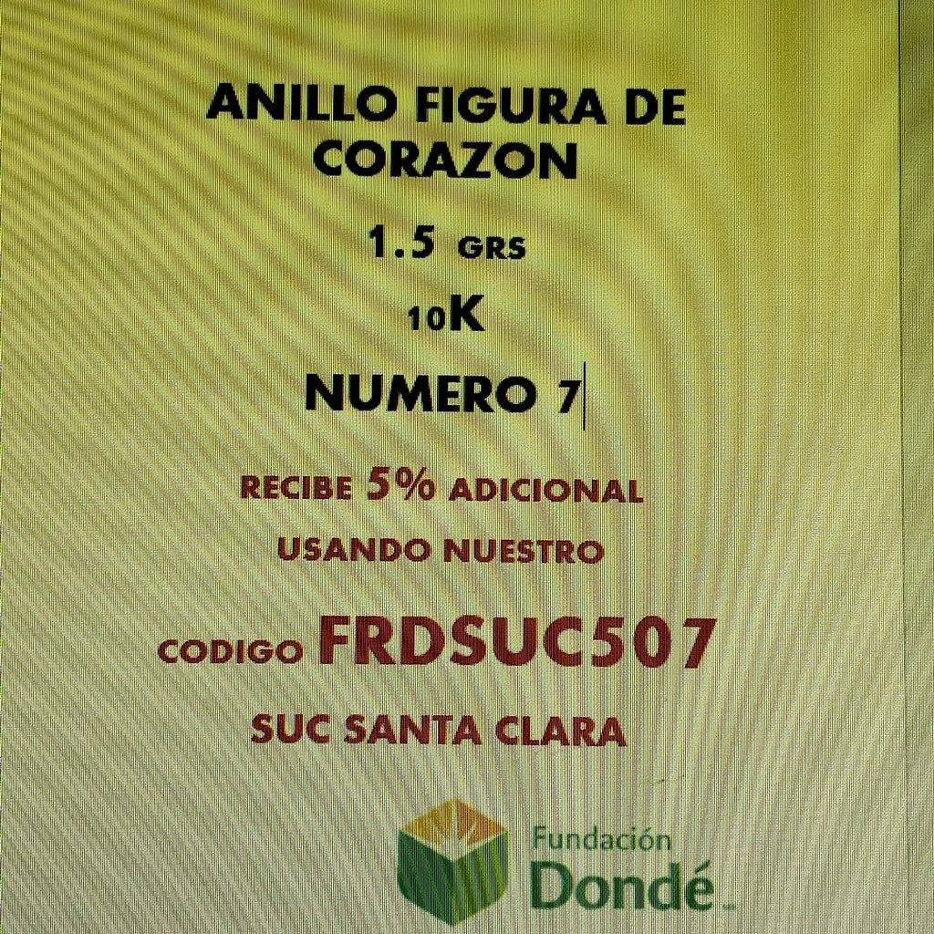 ANILLITO ORO 10 K 1.5 GRMS (SEMINUEVO)