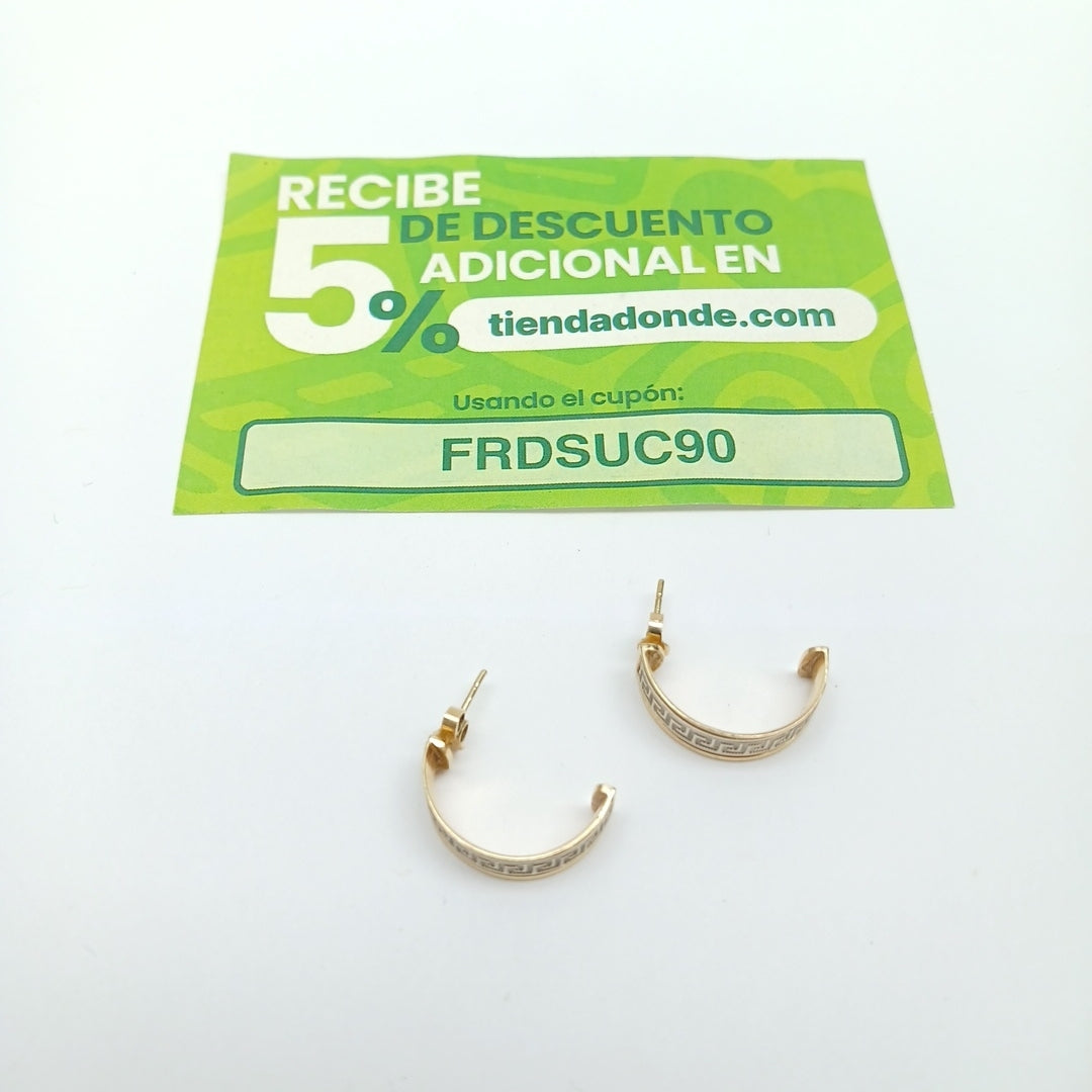 ARETES PAR ORO 14 K 3,50 GRMS (SEMINUEVO)