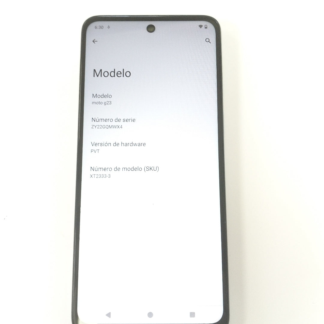 CELULAR MOTOROLA MOTO G23 XT2333-3 (2023) 128 GB 8 GB RAM (SEMINUEVO)