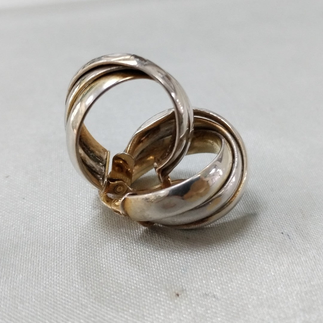 ARRACADAS PAR ORO,ORO BLANCO 10 K 2,50 GRMS (SEMINUEVO)