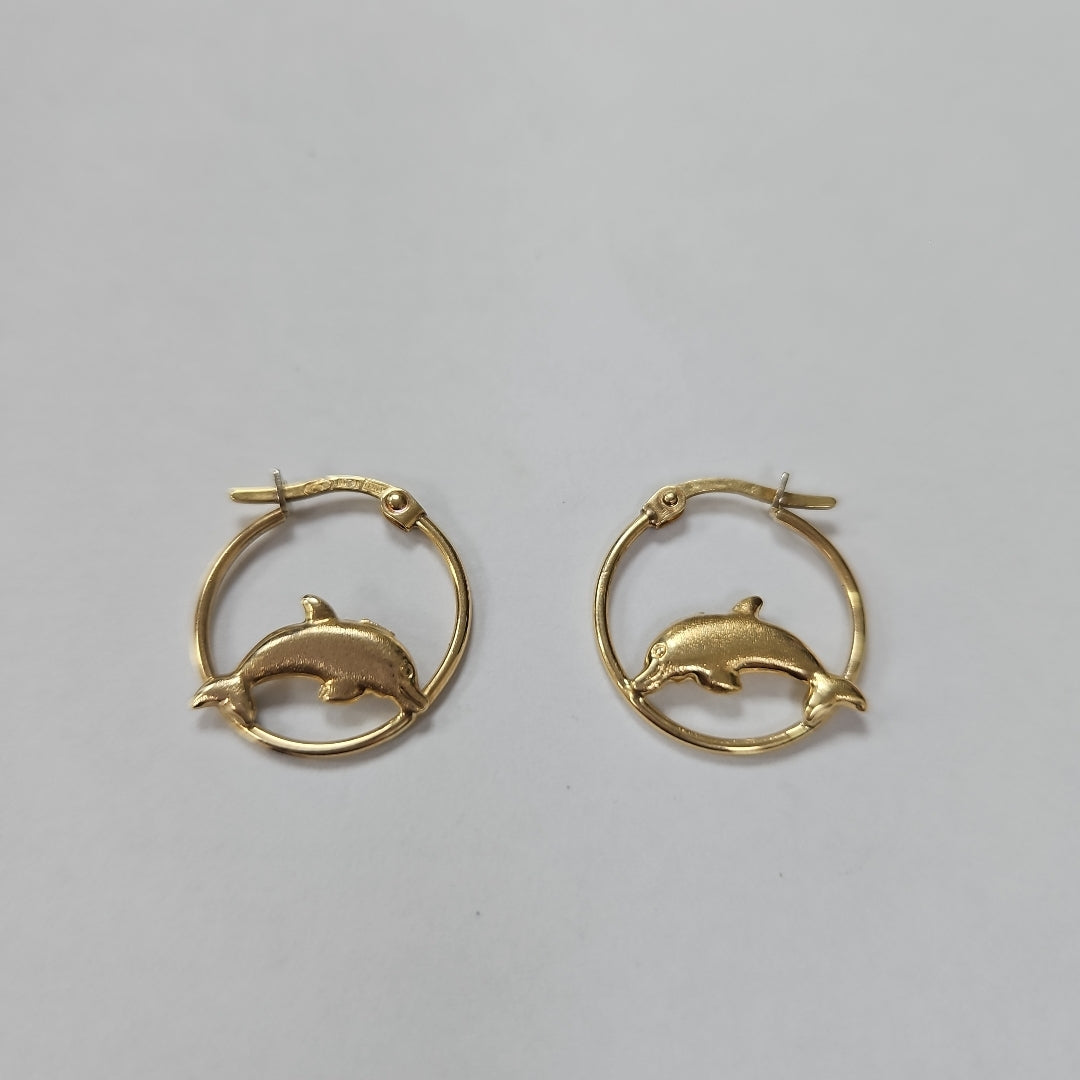 ARETES PAR ORO 14 K 1.9 GRMS (SEMINUEVO)