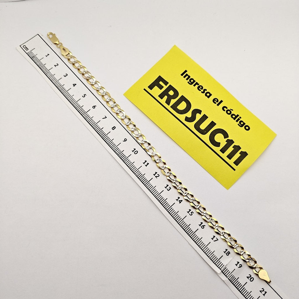 PULSERA BARBADA 14K 21 CM 6.4 GR (NUEVO)