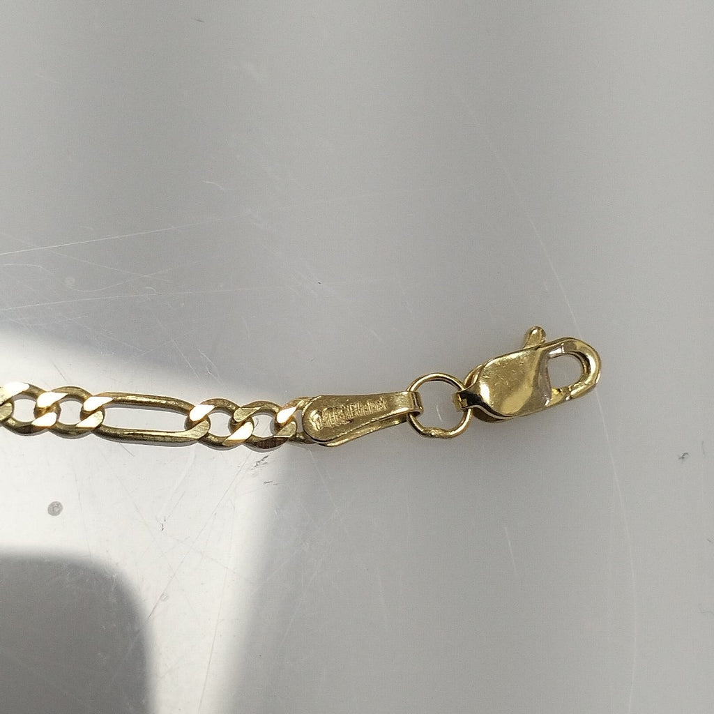 PULSERA TEJIDO 3X1 14K 18 CM 2 GR (NUEVO)