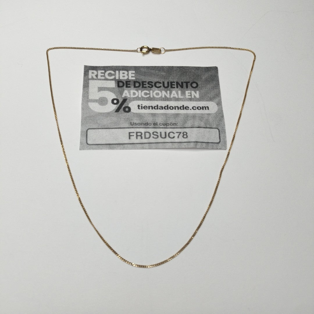 CADENA ORO 10 K 0,90 GRMS (SEMINUEVO)