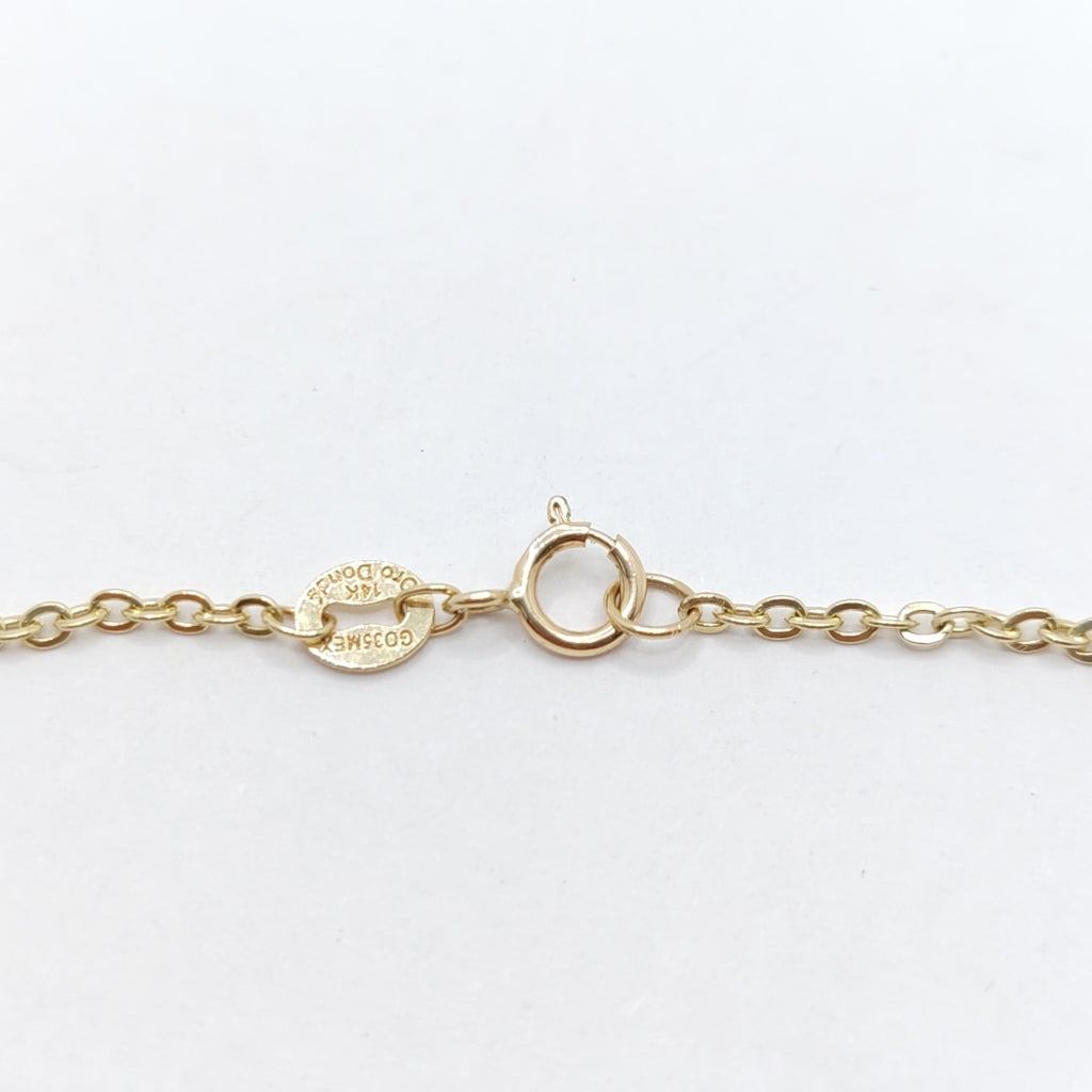 PULSERA TEJIDO ESPECIAL FIG NIÑO 14K 18 CM 1.4 GR (NUEVO)