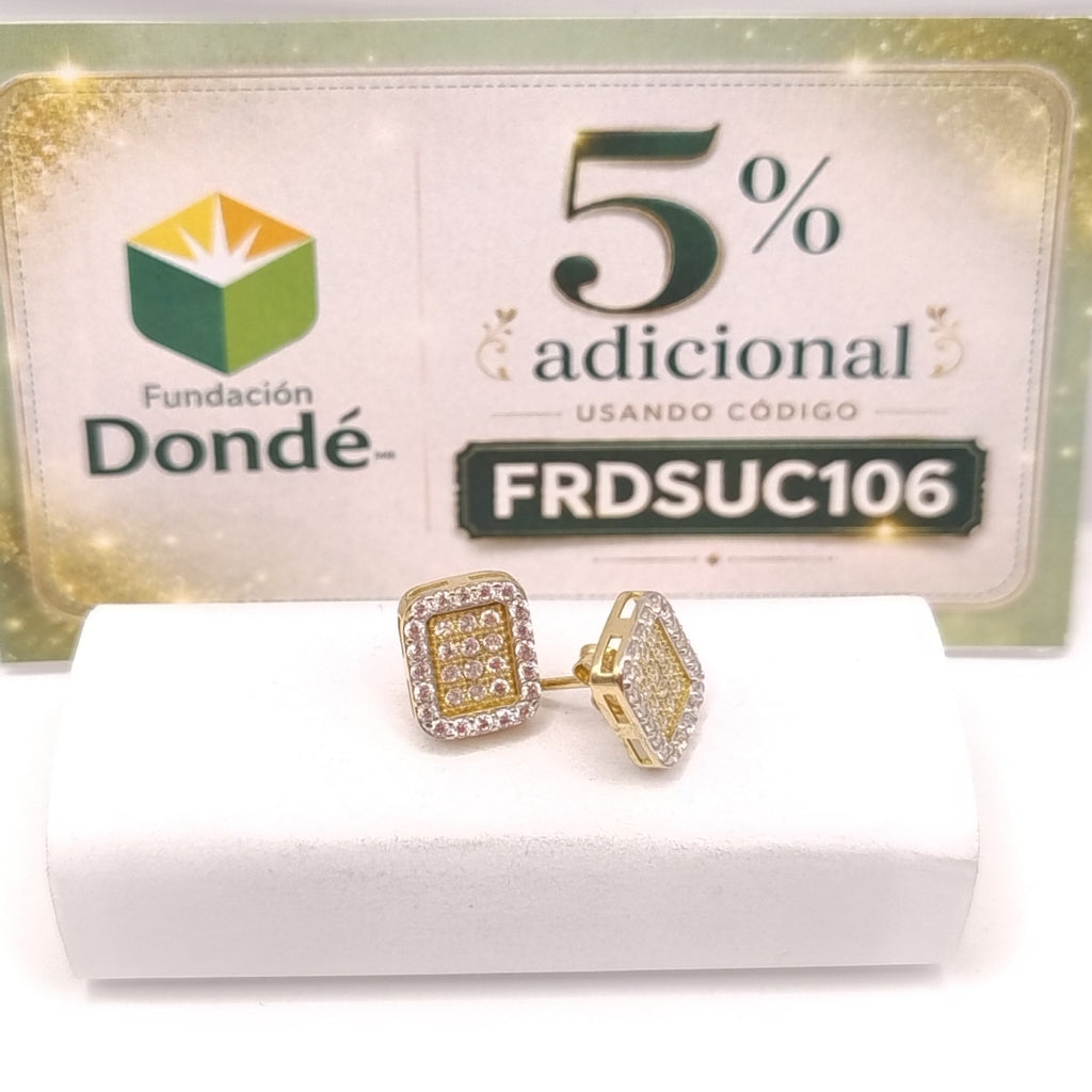 BROQUELES PAR ORO 10 K 2 GRMS (SEMINUEVO)