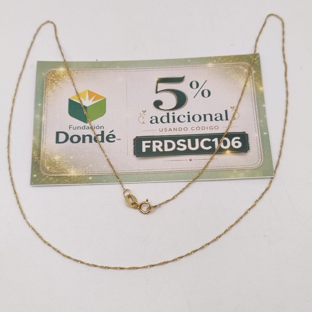 CADENA ORO 10 K 0.9 GRMS (SEMINUEVO)