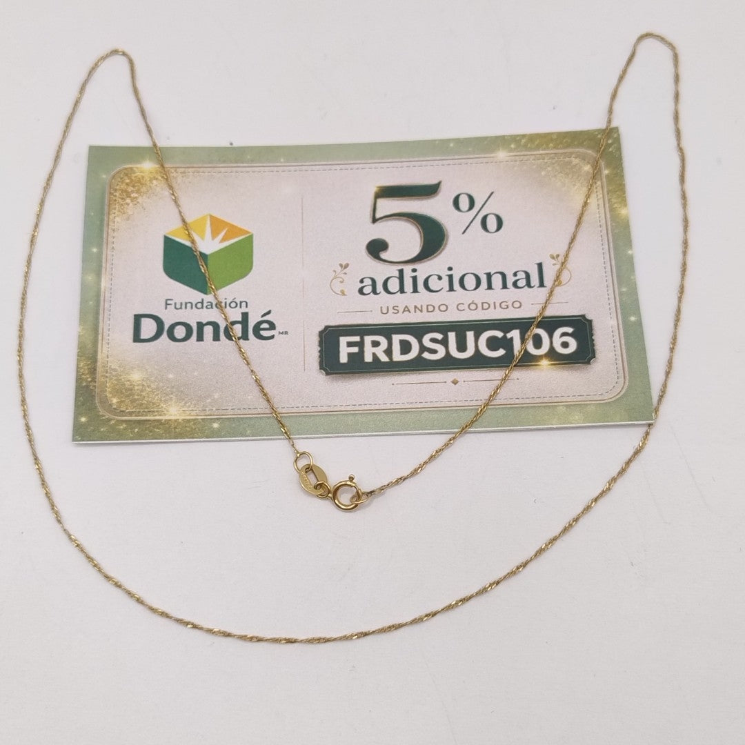 CADENA ORO 10 K 0.9 GRMS (SEMINUEVO)