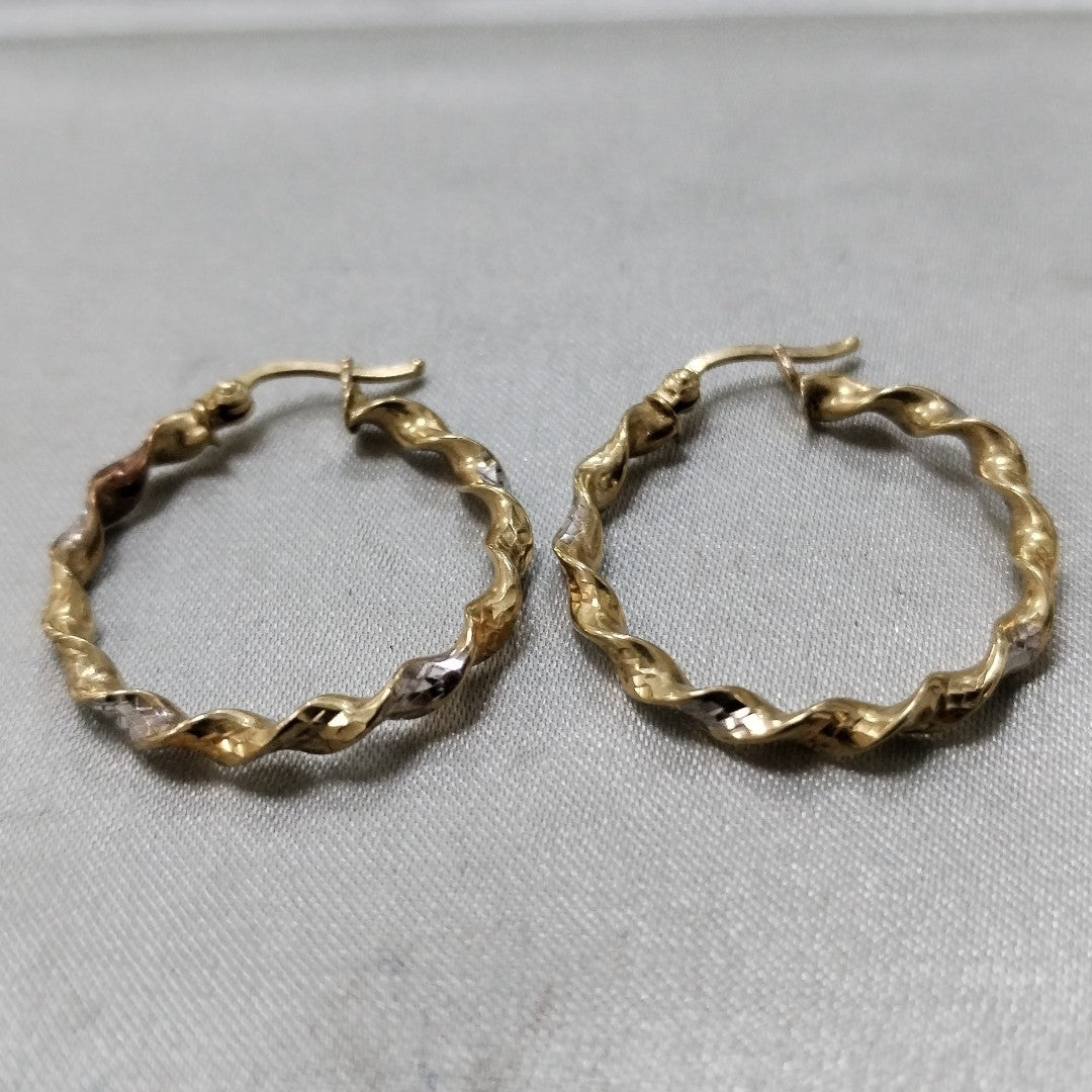 ARRACADAS PAR ORO 10 K 1.8 GRMS (SEMINUEVO)