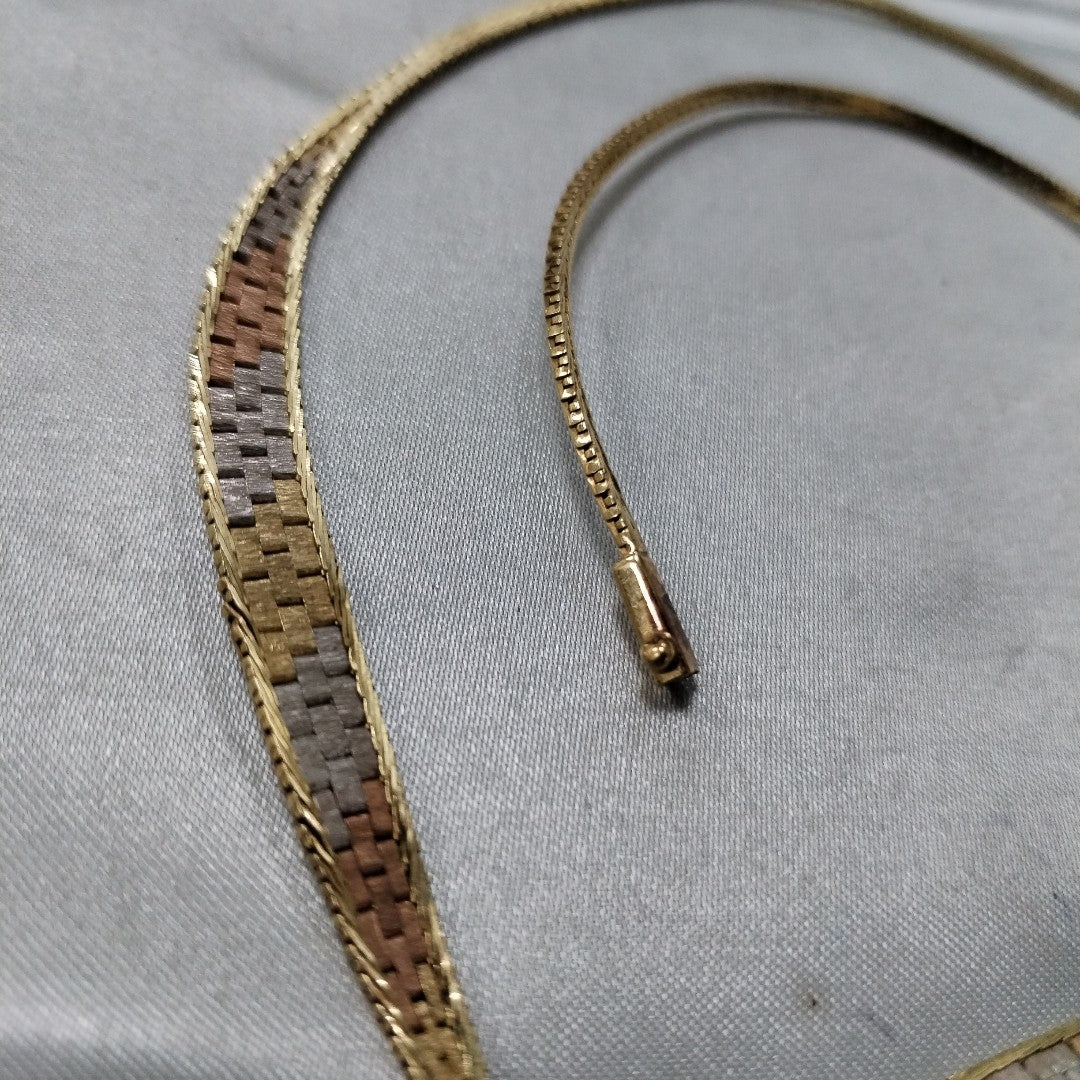 GARGANTILLA ORO, ORO COMBINADO 14 K 13.9 GRMS (SEMINUEVO)