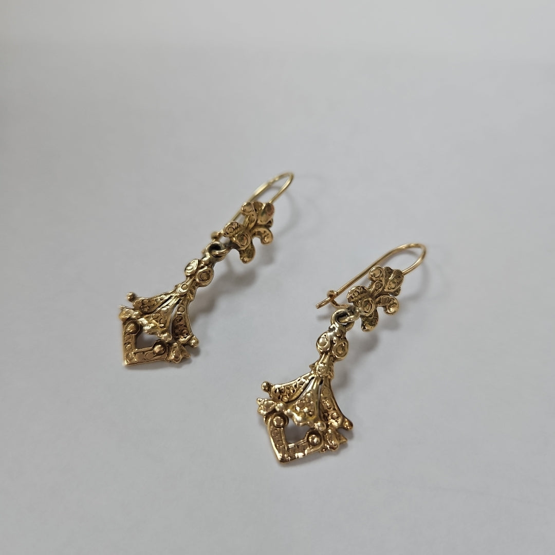 ARETES PAR ORO 14 K 6,20 GRMS (SEMINUEVO)
