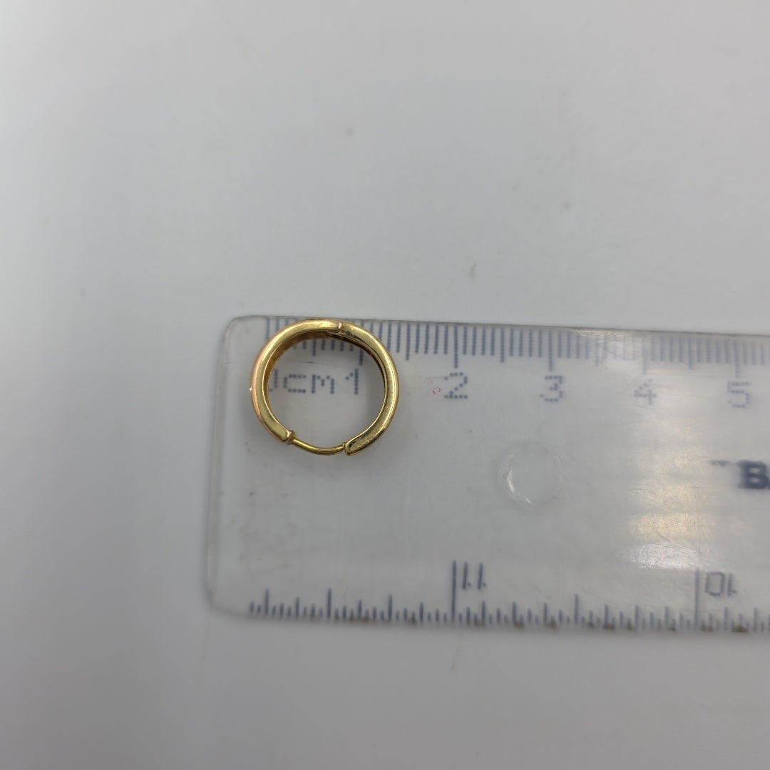 ARRACADAS PAR ORO, ORO COMBINADO 10 K 1.5 GRMS (SEMINUEVO)