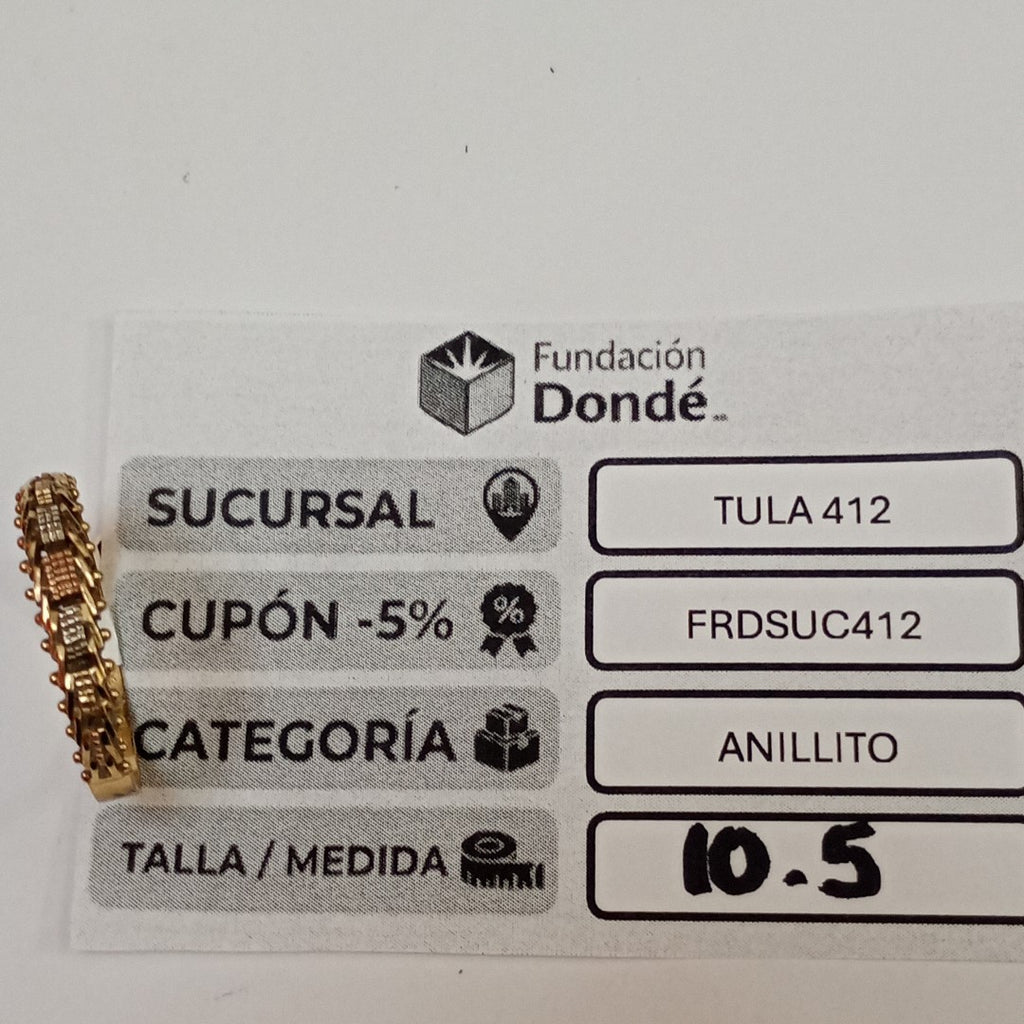 ANILLITO ORO 10 K 1.9 GRMS (SEMINUEVO)