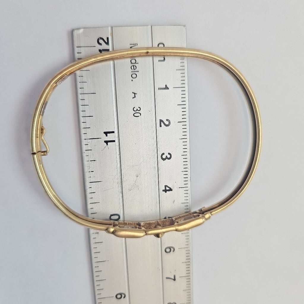 PULSERA RIGIDA ORO 14 K 12 GRMS (SEMINUEVO)