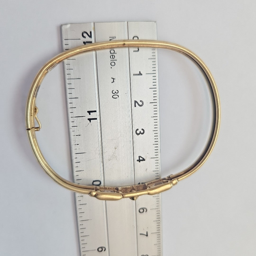 PULSERA RIGIDA ORO 14 K 12 GRMS (SEMINUEVO)