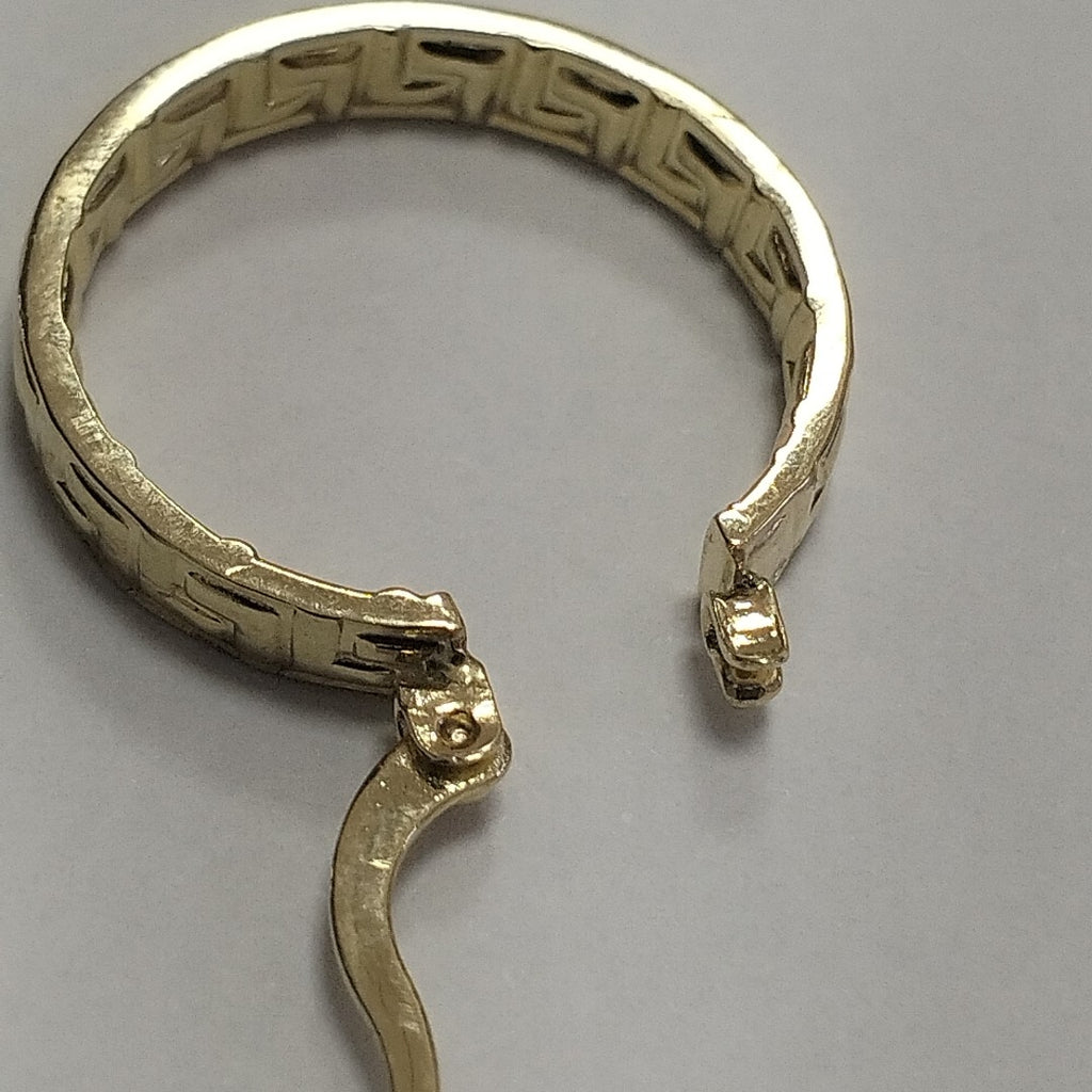 ARETES TEJIDO ARRACADAS TIPO GRECAS 14K 2.2 GR (NUEVO)