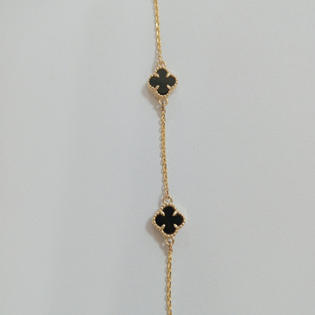 PULSERA ESPECIAL PIEDRAS COLOR 10K 18 CM 2.3 GR (NUEVO)