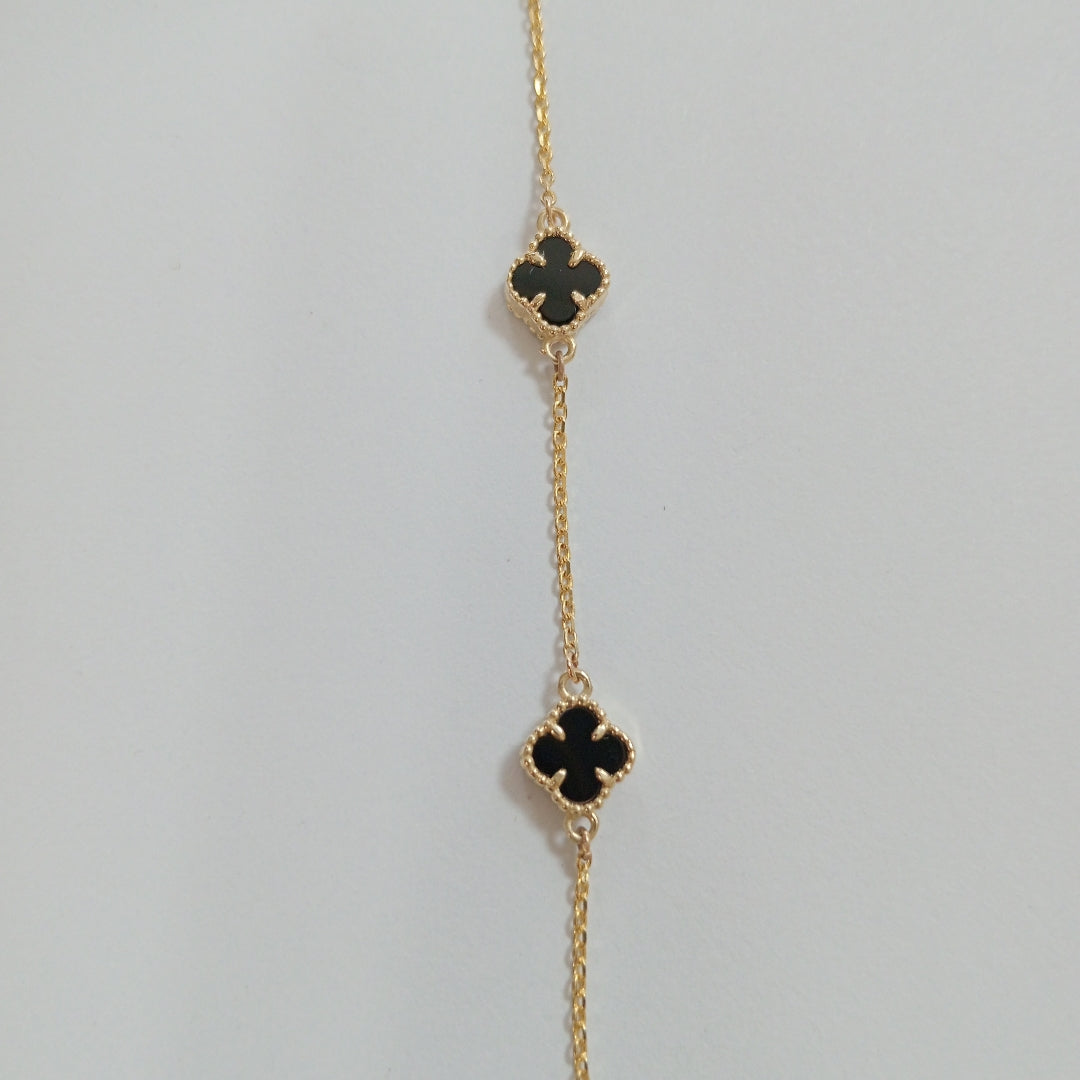 PULSERA ESPECIAL PIEDRAS COLOR 10K 18 CM 2.3 GR (NUEVO)