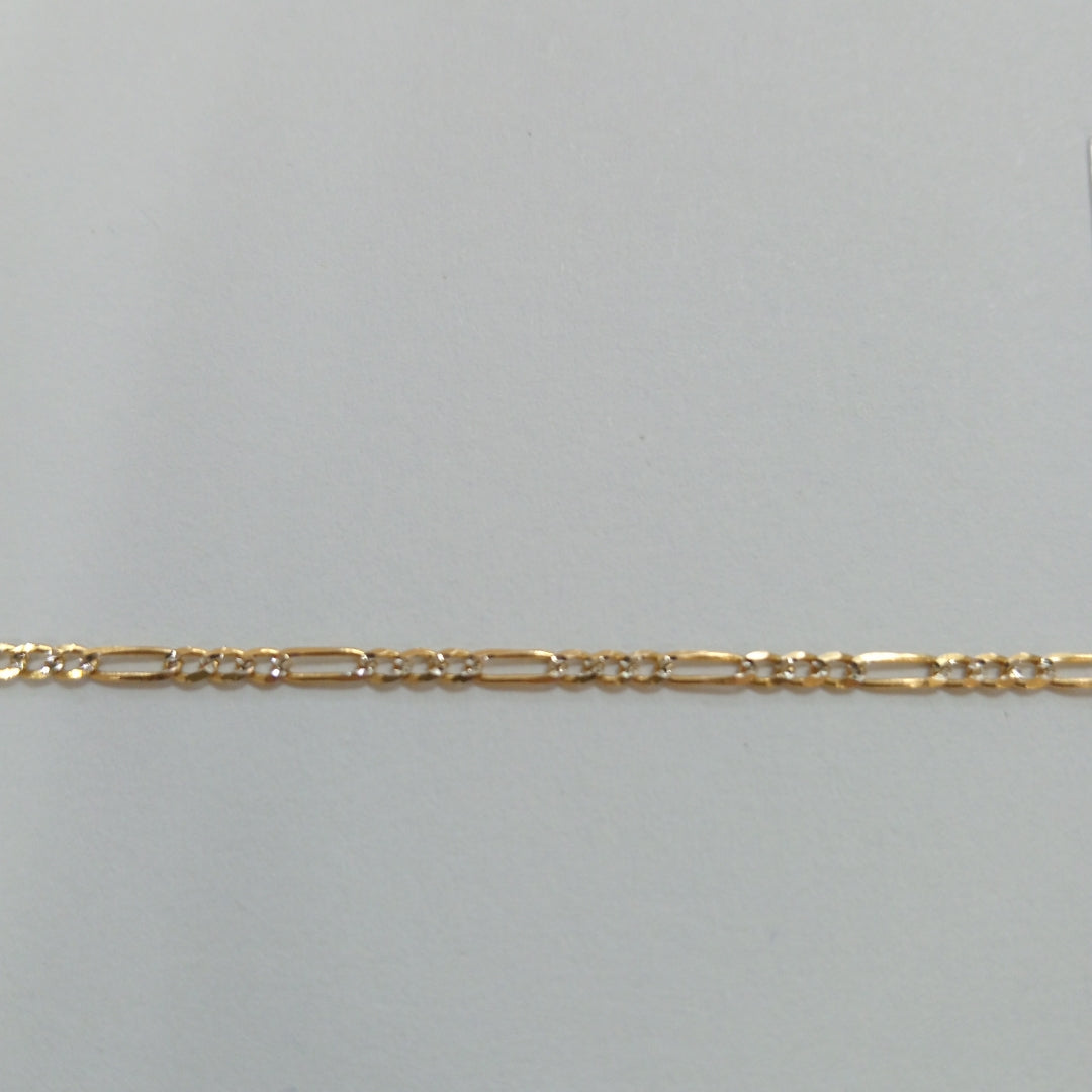 PULSERA 3X1 DIAMANTADA 14K 18 CM 1.5 GR (NUEVO)