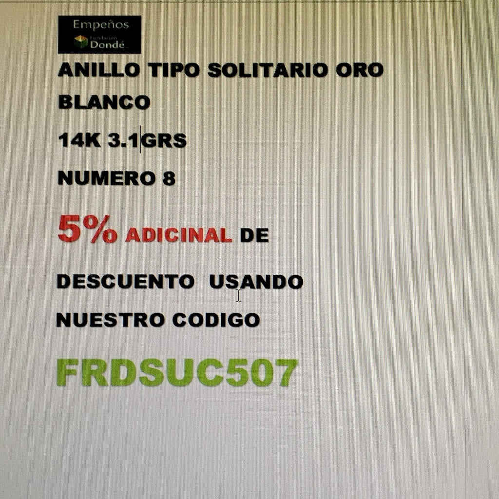 ANILLITO ORO 14 K 3.1 GRMS (SEMINUEVO)
