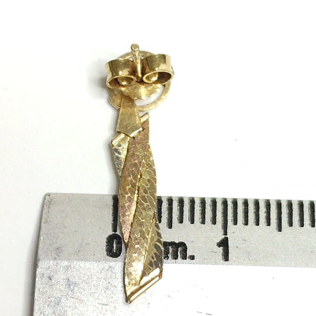 BROQUELES PAR ORO COMBINADO 14 K 1,10 GRMS (SEMINUEVO)
