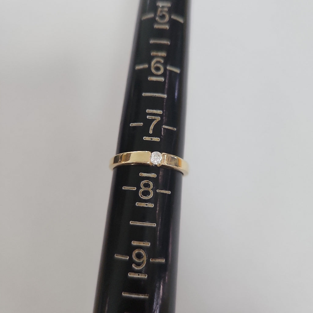 ANILLO ANILLITO SOLITARIO C CIRCONIA 14K 7 TALLA 2.5 GR (NUEVO)