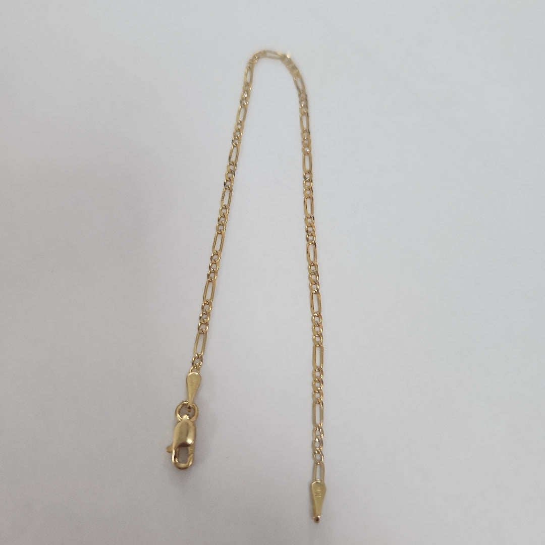 PULSERA 3X1 DIAMANTADA 14K 18 CM 1.5 GR (NUEVO)