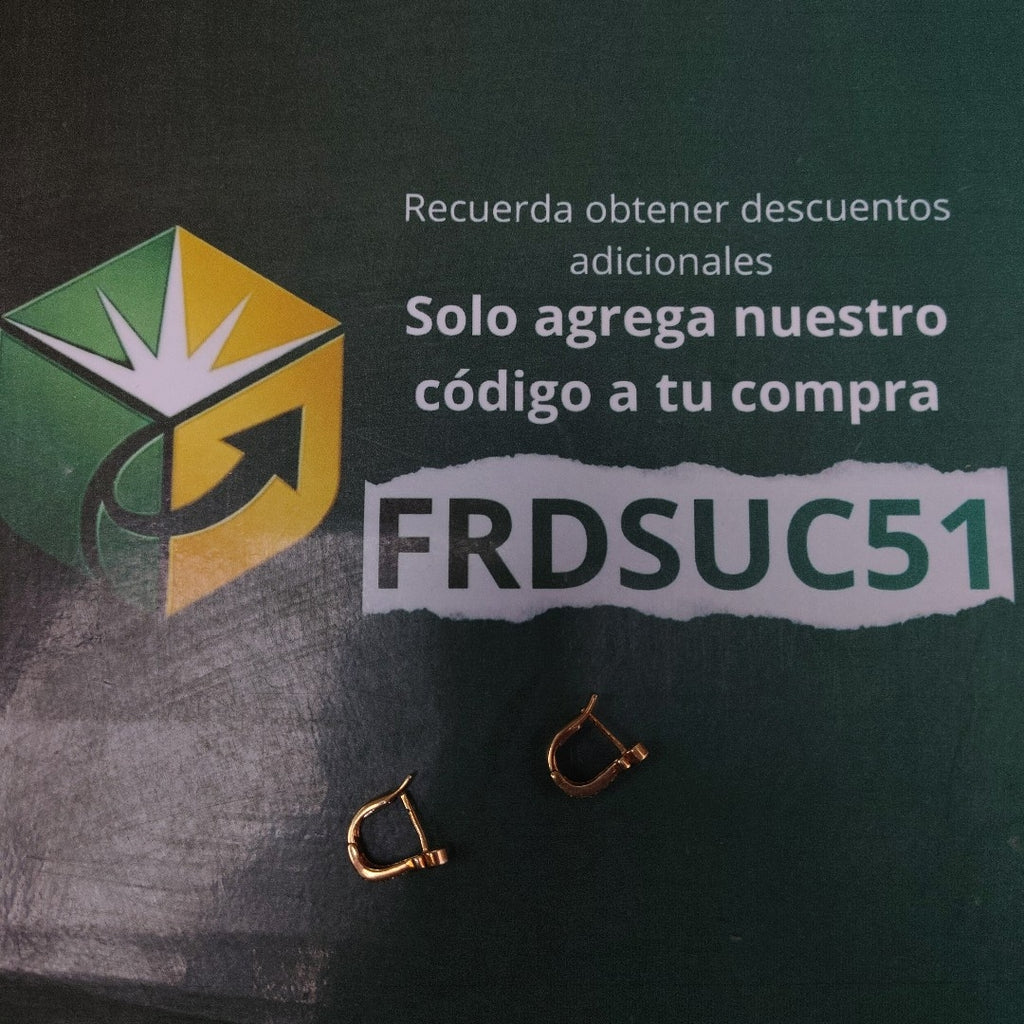 ARETES PAR ORO 10 K 3.8 GRMS (SEMINUEVO)