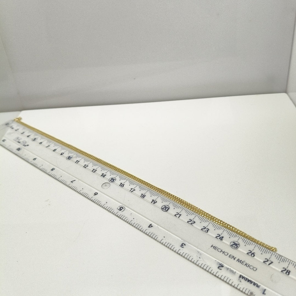CADENAS TEJIDO BARBADA ORO 10K 55 CM 3.8 GR (NUEVO)