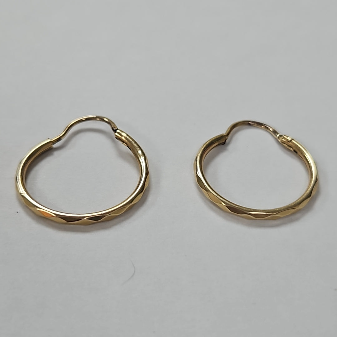 ARRACADAS PAR ORO 14 K 1.1 GRMS (SEMINUEVO)