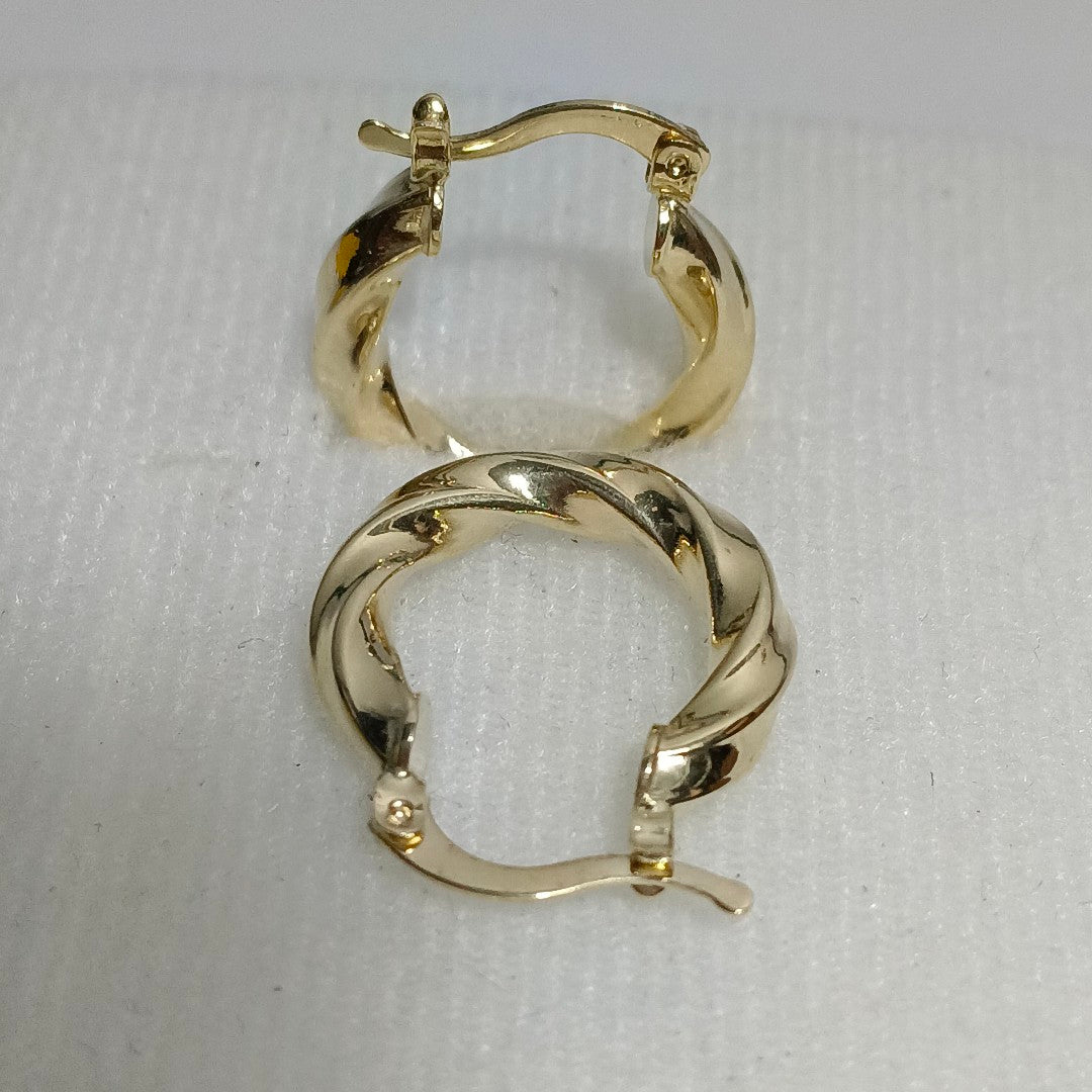 ARETES ARRACADA TORZAL 14K 1.8 GR (NUEVO)