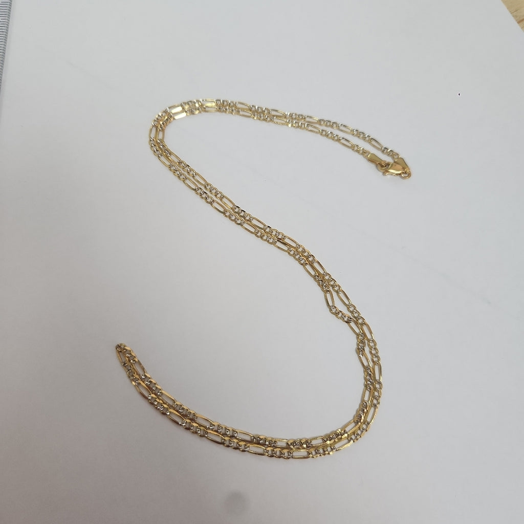 CADENA 3X1 DIAMANTADA 14K 55 CM 4.7 GR (NUEVO)