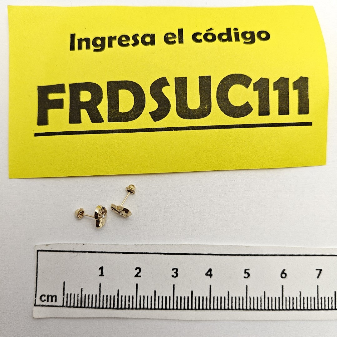 BROQUELES BROQUEL FIG CORAZON C CIRCONIA 14K 0.2603 GR (NUEVO)