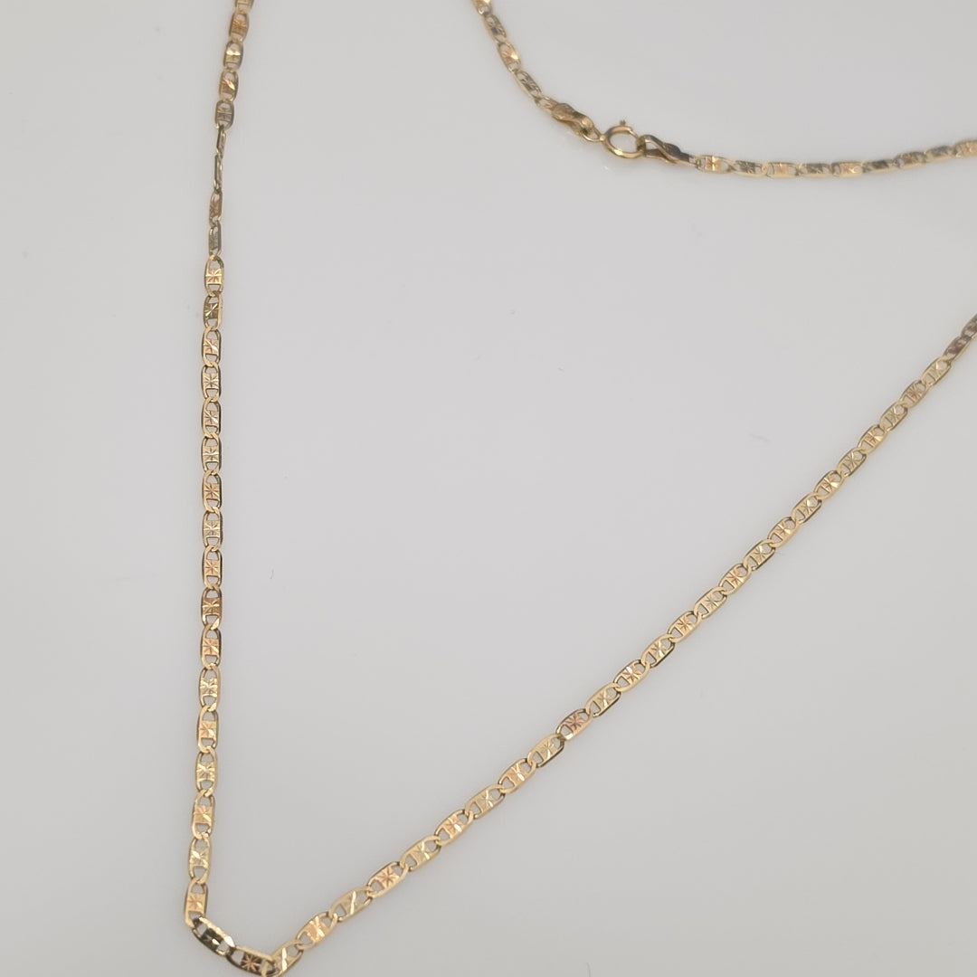 CADENA ORO COMBINADO 14 K 3,20 GRMS (SEMINUEVO)