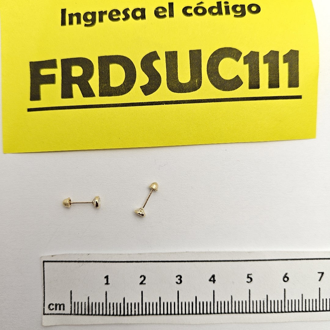 BROQUELES BROQUEL C CIRCONIA 14K 0.1501 GR (NUEVO)