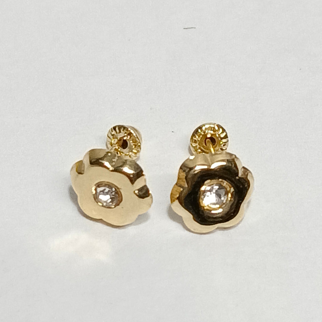 BROQUELES BROQUEL FIG FLOR C CIRCONIA 14K 0.2581 GR (NUEVO)