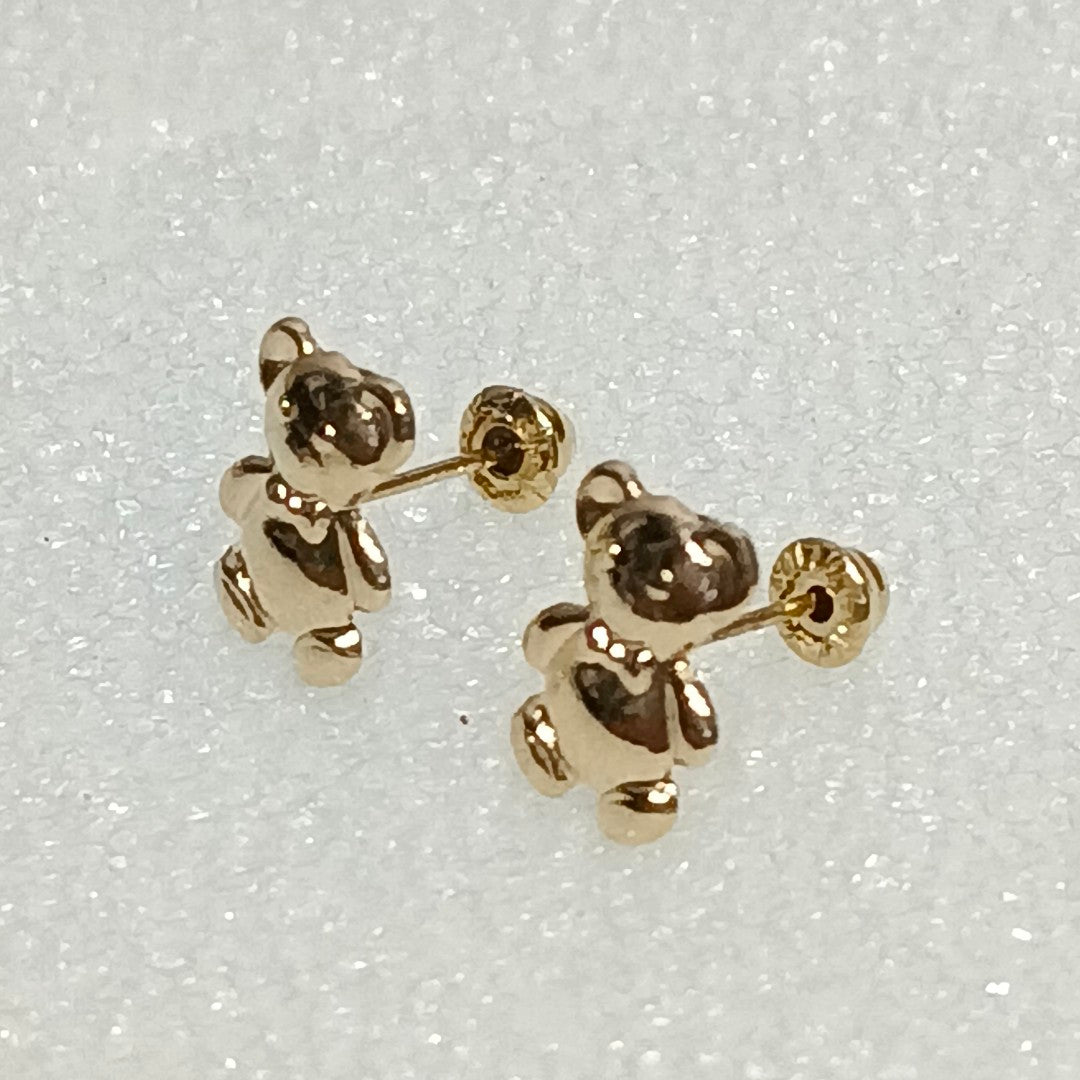BROQUELES BROQUEL FIG OSO 14K 0.2592 GR (NUEVO)