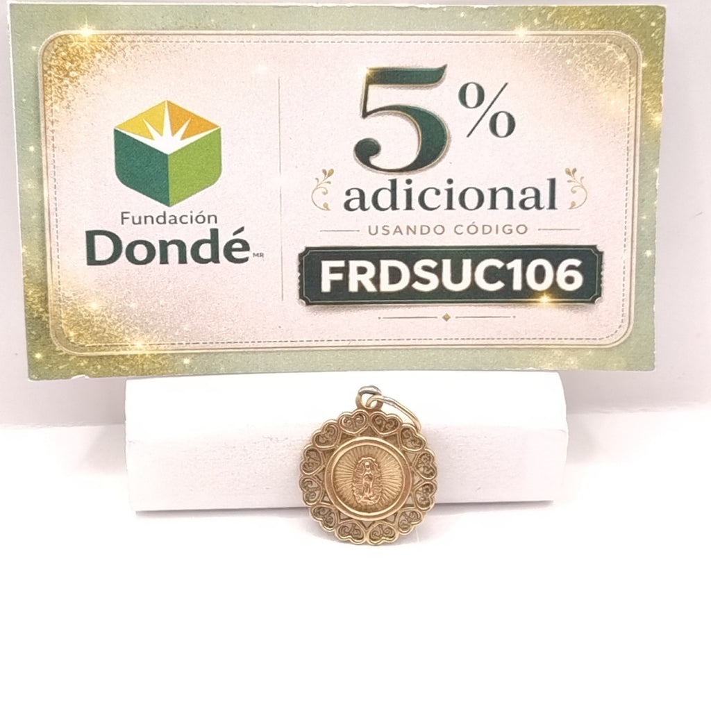 MEDALLA RELIGIOSA ORO 10 K 2.5 GRMS (SEMINUEVO)