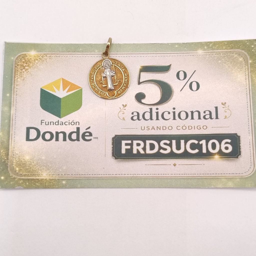 MEDALLA RELIGIOSA ORO 10 K 1.3 GRMS (SEMINUEVO)