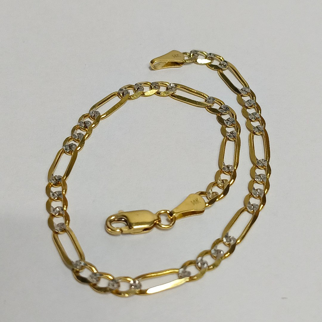 PULSERA 3X1 14K 21 CM 4.6 GR (NUEVO)