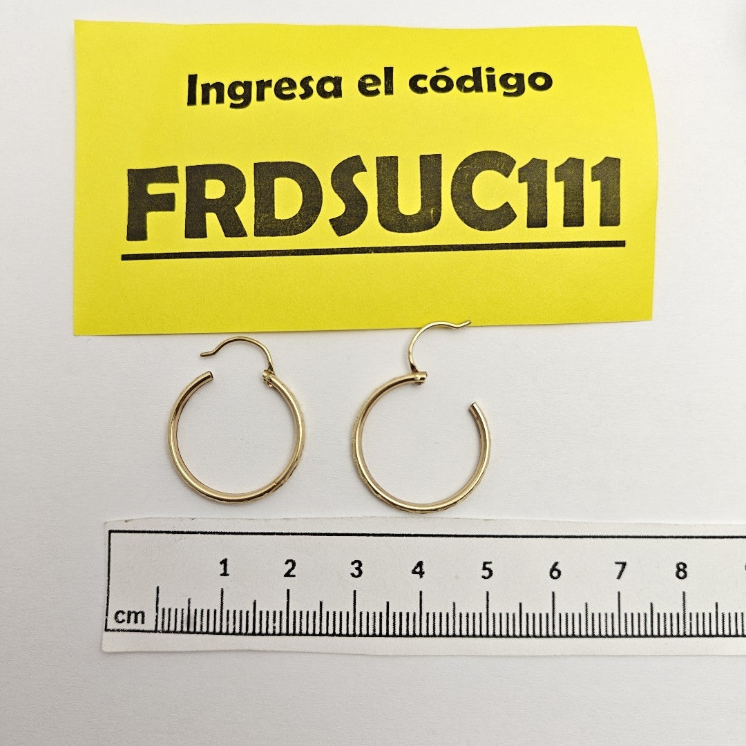 ARRACADAS PAR ORO 10 K 1.8 GRMS (SEMINUEVO)
