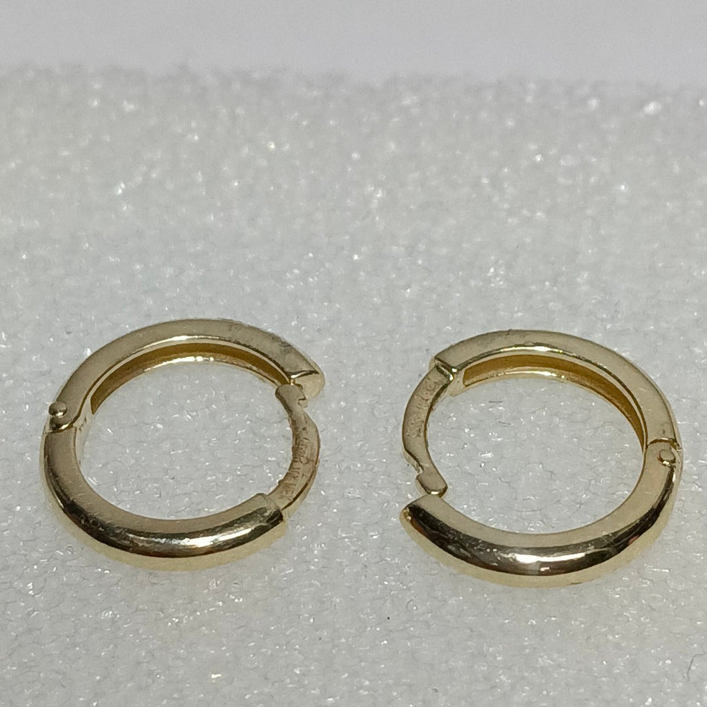 ARETES ARRACADAS LISAS 10K 1.2 GR (NUEVO)